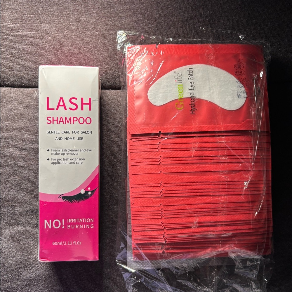 Lash shamp and Eye Patch Set